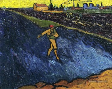 Les faubourgs semeurs d’Arles en arrière plan Vincent van Gogh Peinture à l'huile